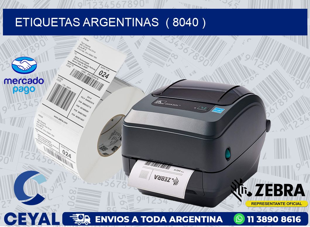 ETIQUETAS ARGENTINAS  ( 8040 )