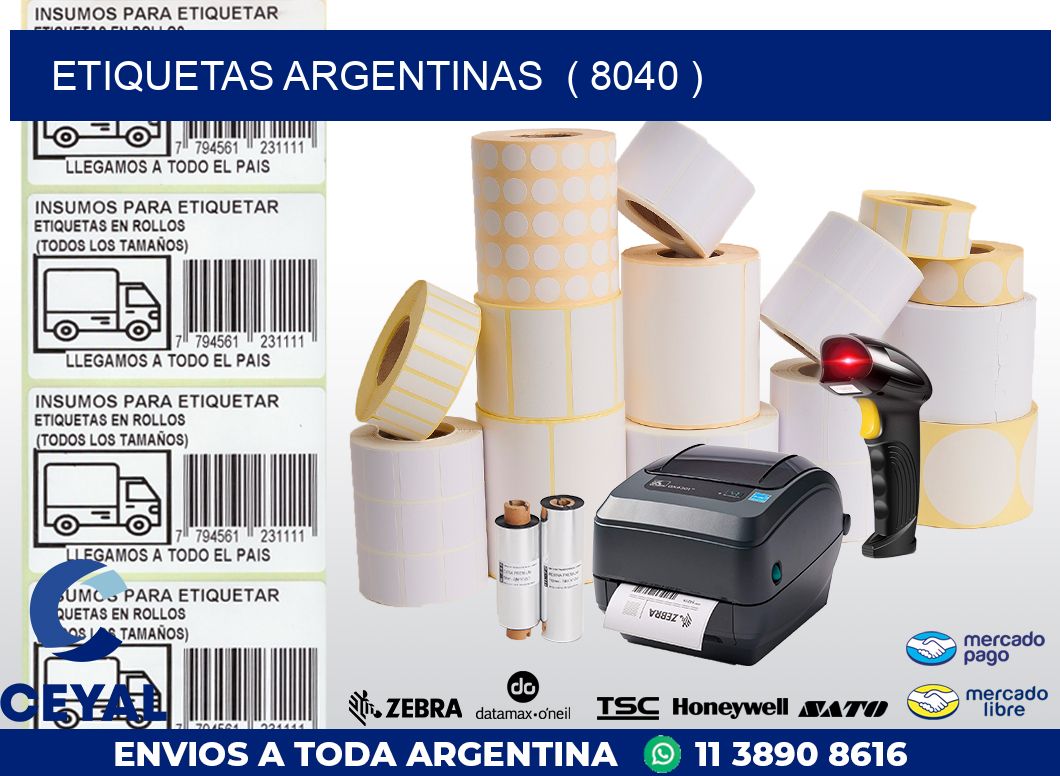 ETIQUETAS ARGENTINAS  ( 8040 )