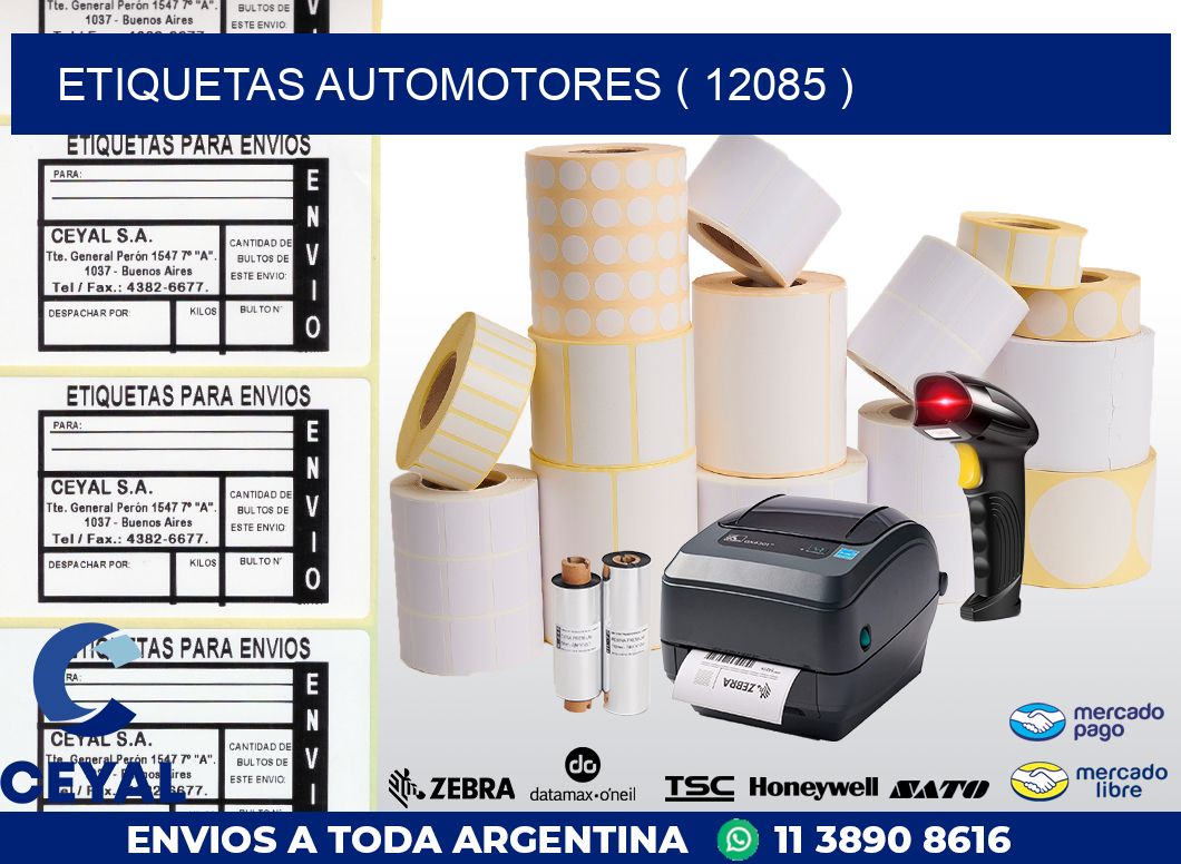 ETIQUETAS AUTOMOTORES ( 12085 )