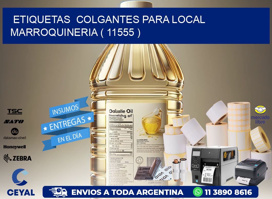 ETIQUETAS  COLGANTES PARA LOCAL MARROQUINERIA ( 11555 )