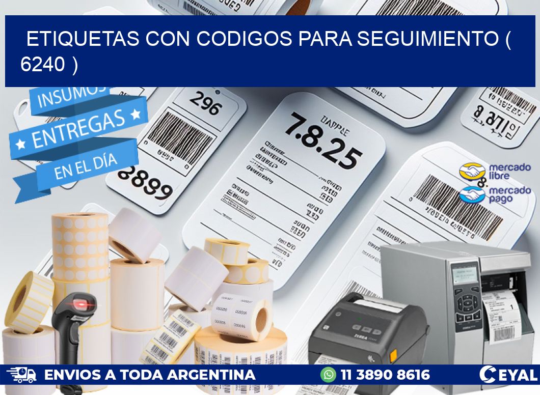 ETIQUETAS CON CODIGOS PARA SEGUIMIENTO ( 6240 )