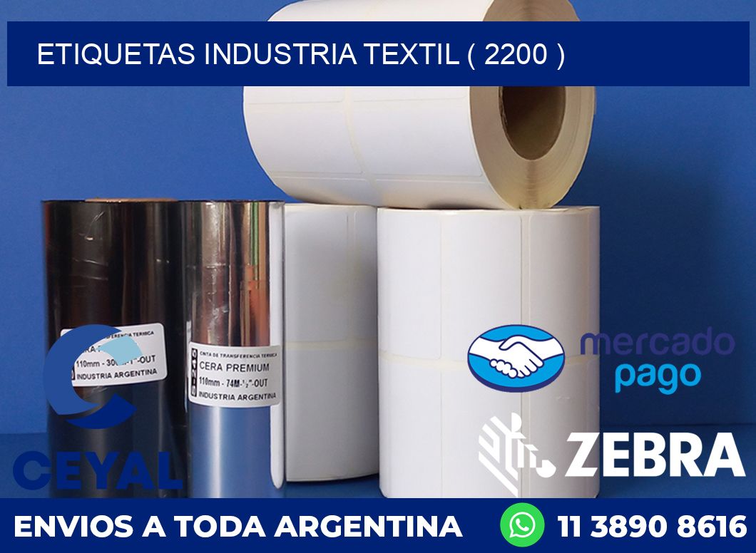 ETIQUETAS INDUSTRIA TEXTIL ( 2200 )