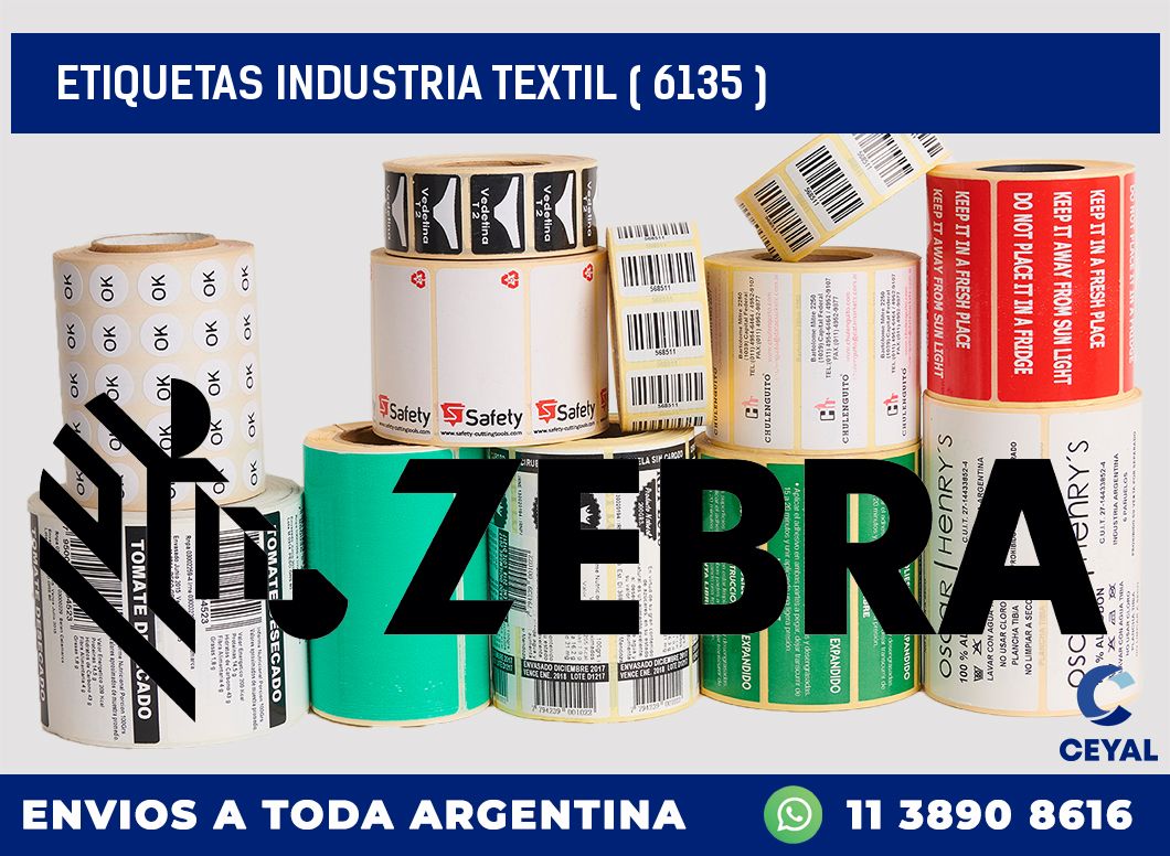 ETIQUETAS INDUSTRIA TEXTIL ( 6135 )