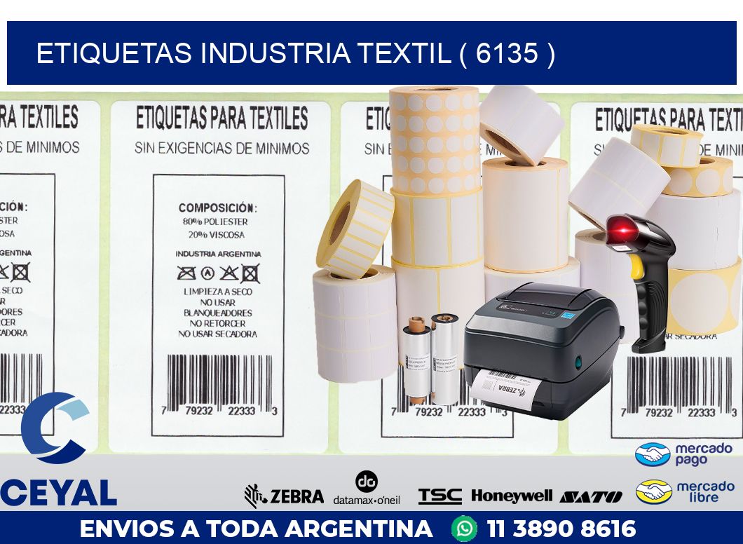 ETIQUETAS INDUSTRIA TEXTIL ( 6135 )