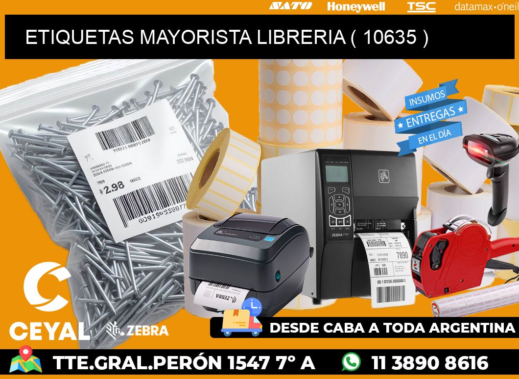 ETIQUETAS MAYORISTA LIBRERIA ( 10635 )