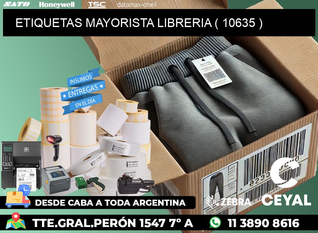 ETIQUETAS MAYORISTA LIBRERIA ( 10635 )