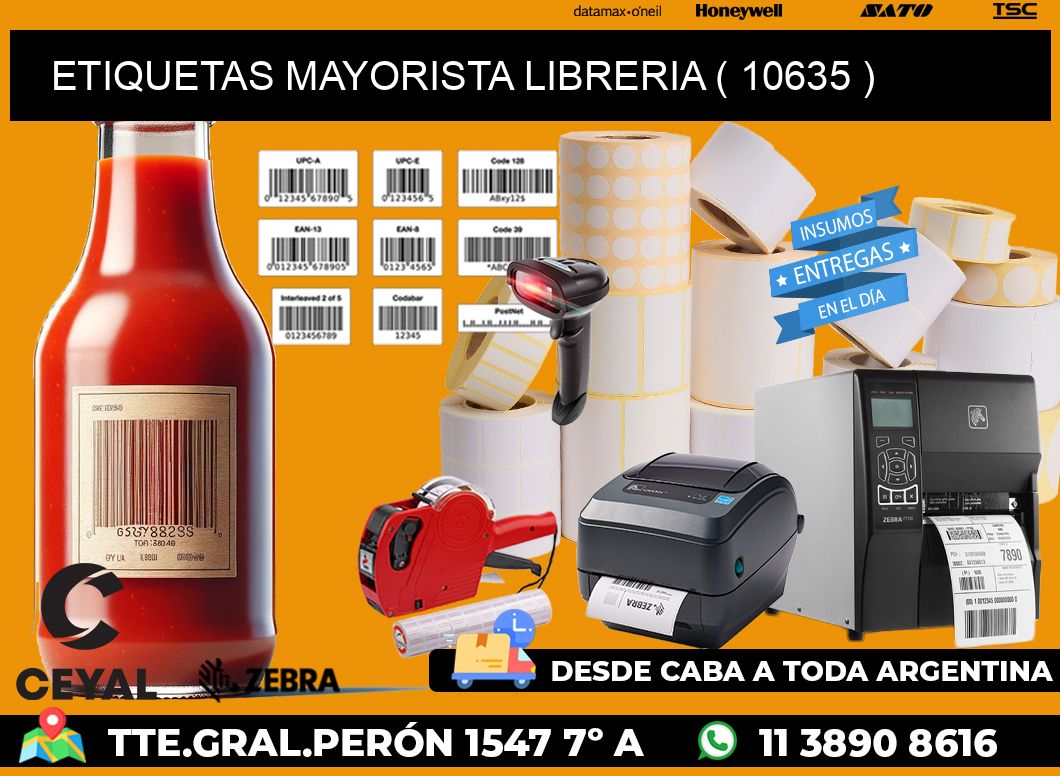 ETIQUETAS MAYORISTA LIBRERIA ( 10635 )