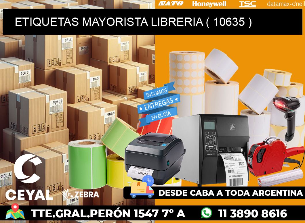 ETIQUETAS MAYORISTA LIBRERIA ( 10635 )