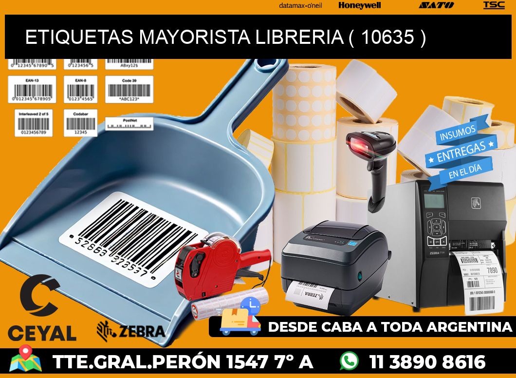 ETIQUETAS MAYORISTA LIBRERIA ( 10635 )