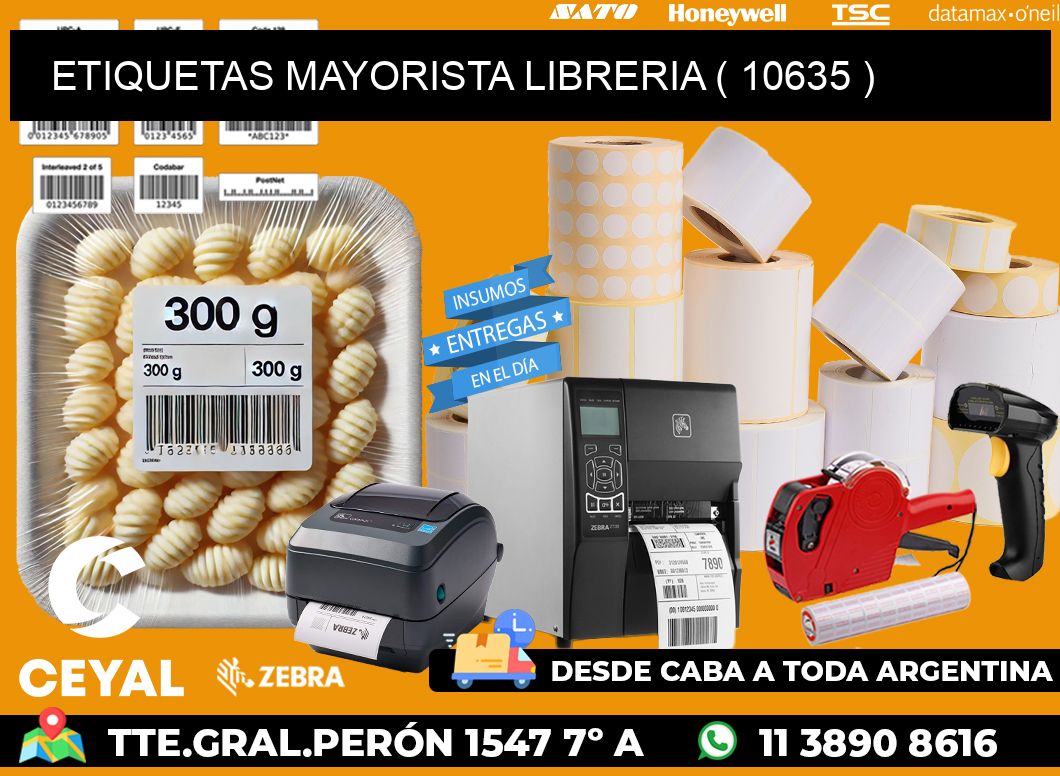 ETIQUETAS MAYORISTA LIBRERIA ( 10635 )