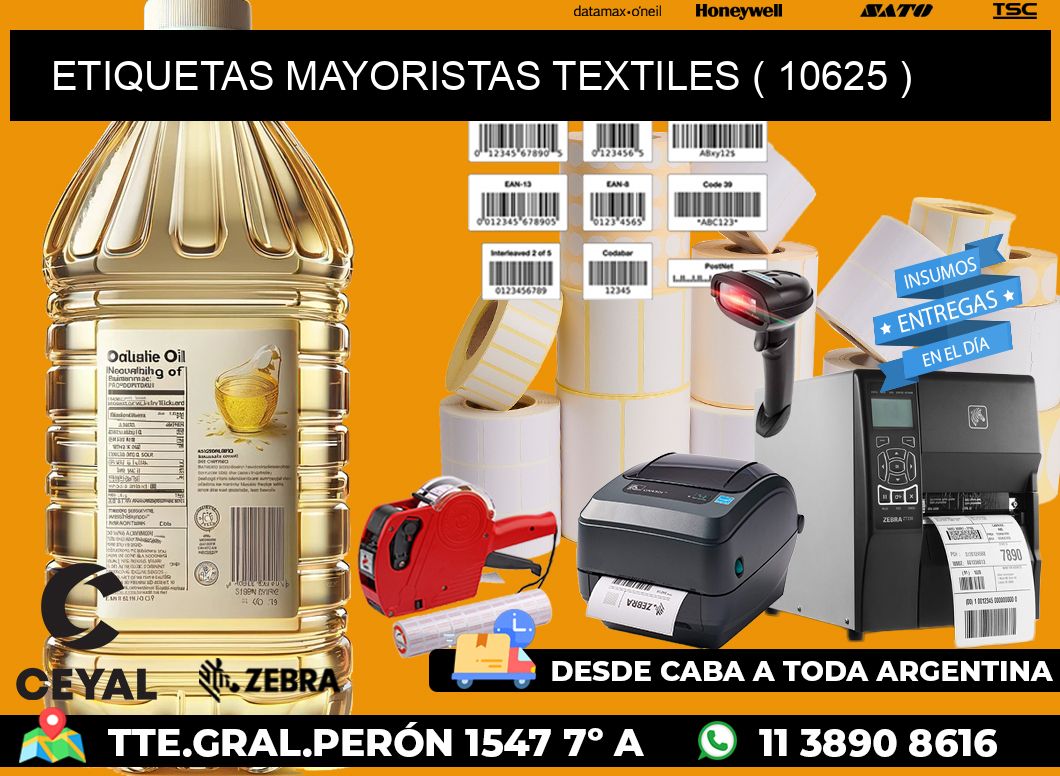 ETIQUETAS MAYORISTAS TEXTILES ( 10625 )