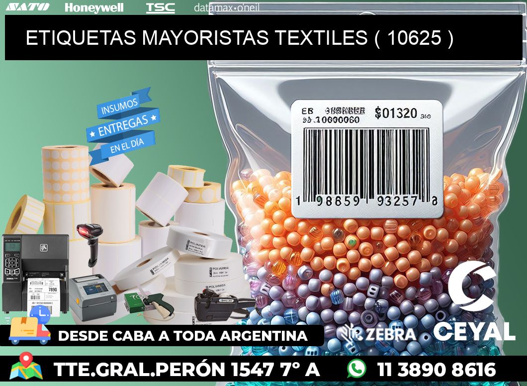 ETIQUETAS MAYORISTAS TEXTILES ( 10625 )