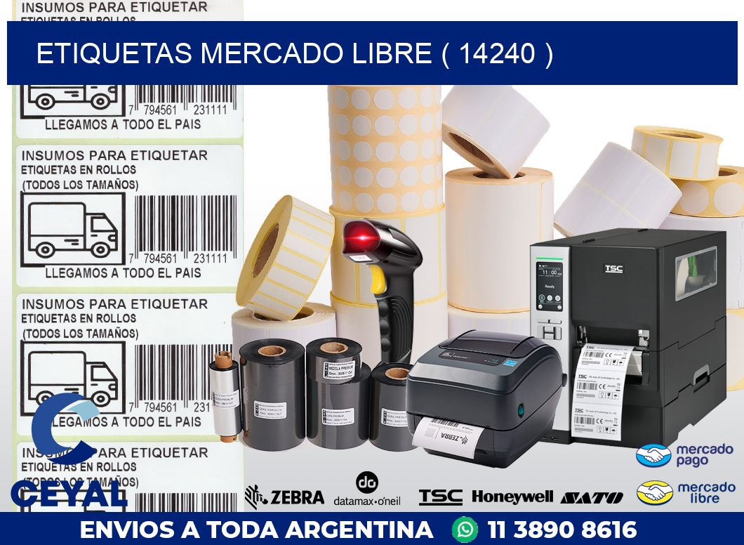 ETIQUETAS MERCADO LIBRE ( 14240 )