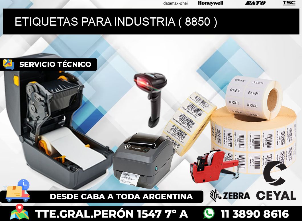 ETIQUETAS PARA INDUSTRIA ( 8850 )