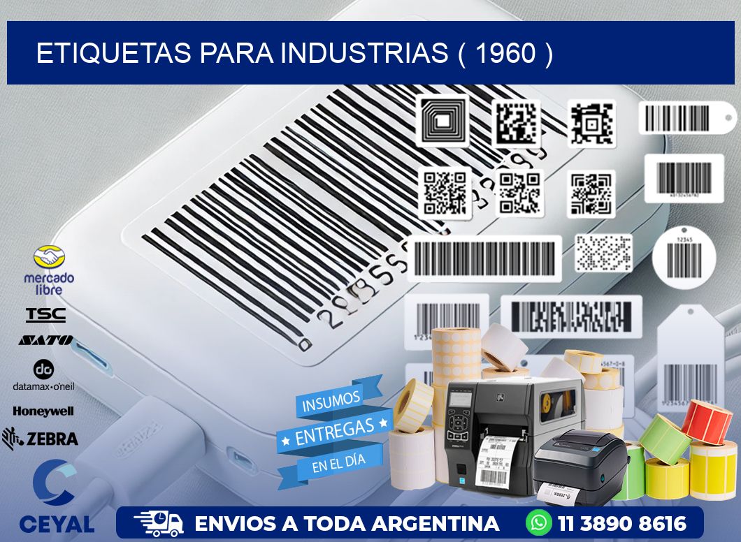 ETIQUETAS PARA INDUSTRIAS ( 1960 )