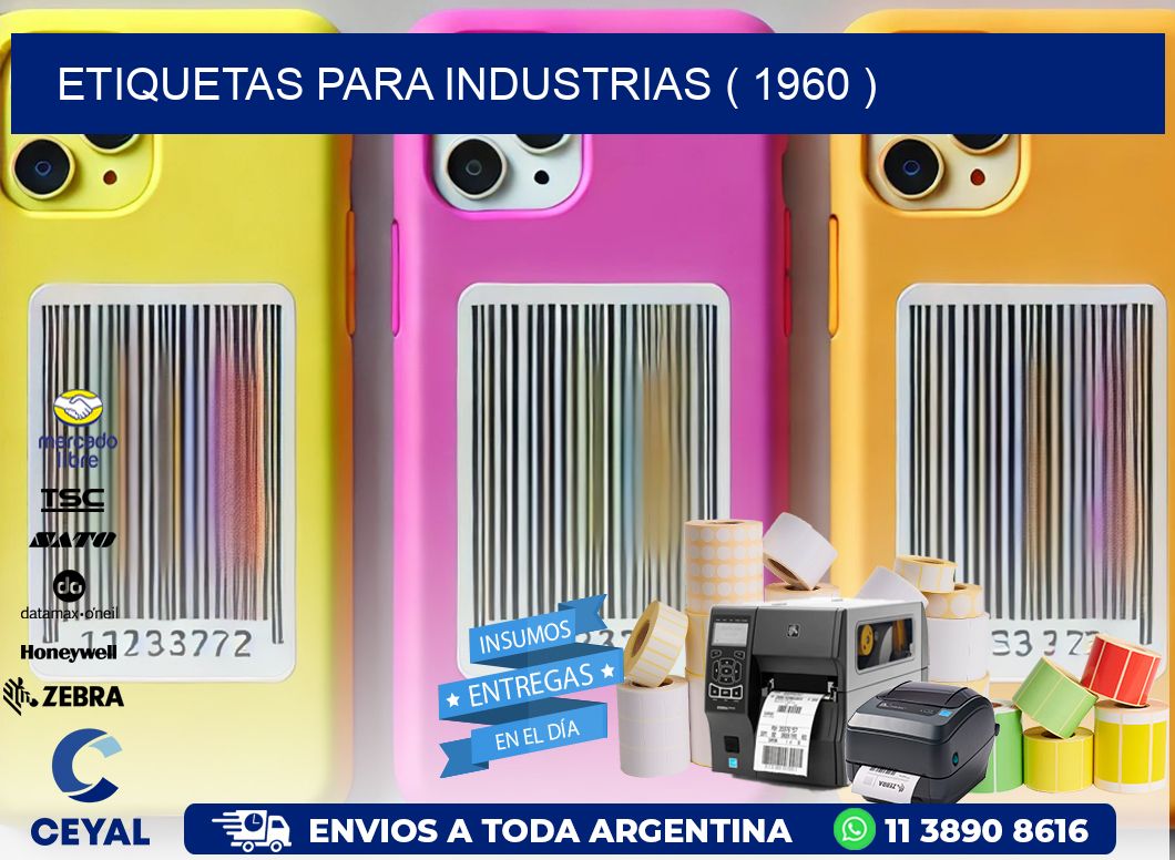 ETIQUETAS PARA INDUSTRIAS ( 1960 )