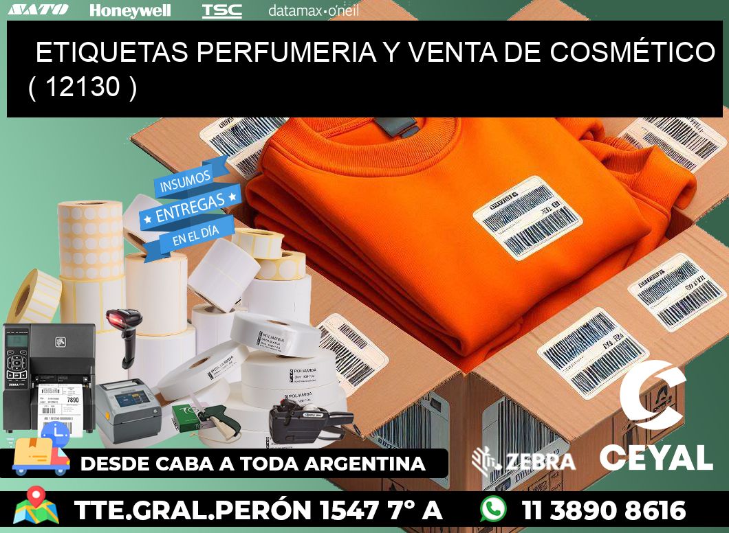 ETIQUETAS PERFUMERIA Y VENTA DE COSMÉTICO ( 12130 )