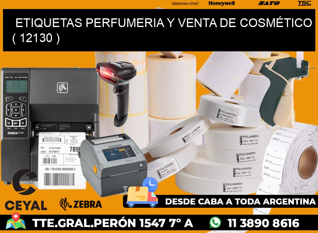 ETIQUETAS PERFUMERIA Y VENTA DE COSMÉTICO ( 12130 )