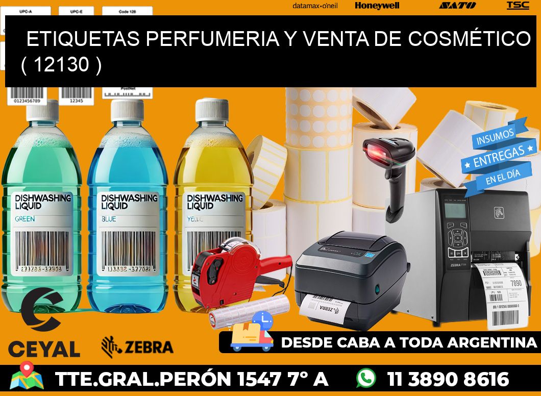 ETIQUETAS PERFUMERIA Y VENTA DE COSMÉTICO ( 12130 )