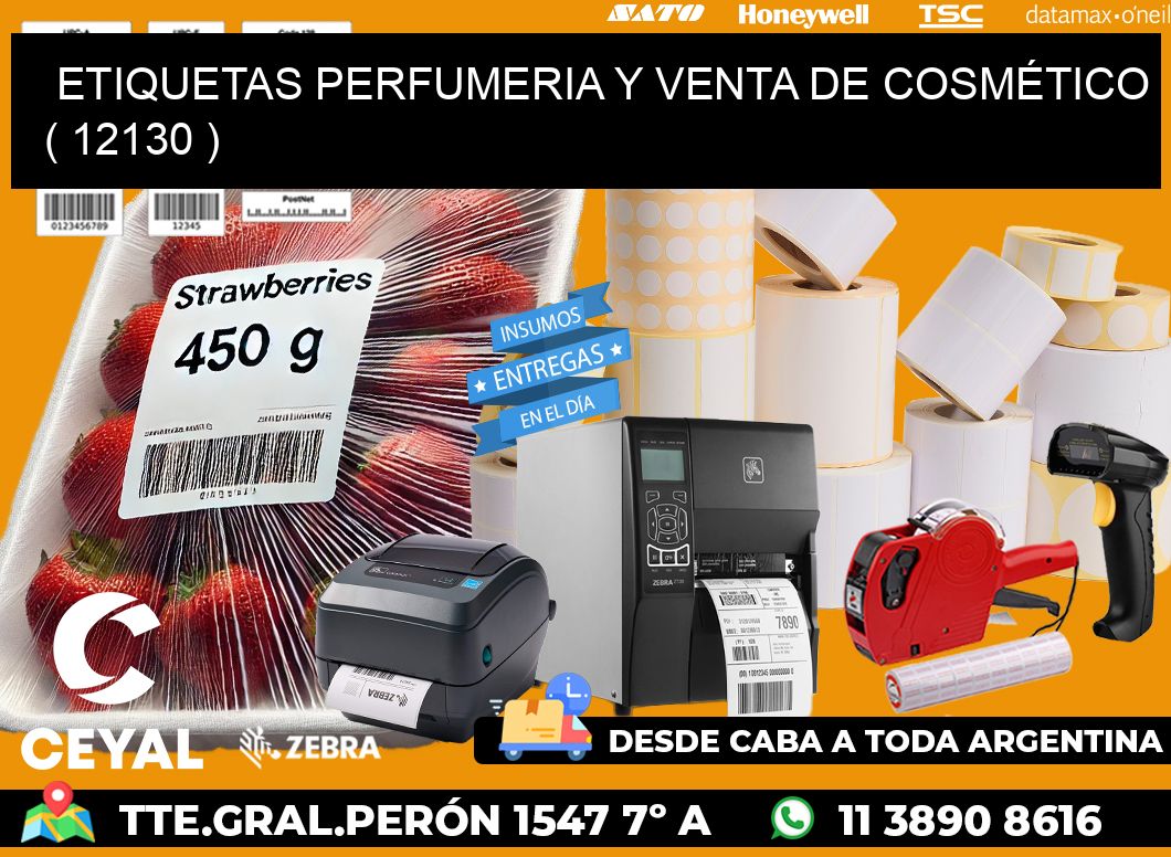 ETIQUETAS PERFUMERIA Y VENTA DE COSMÉTICO ( 12130 )