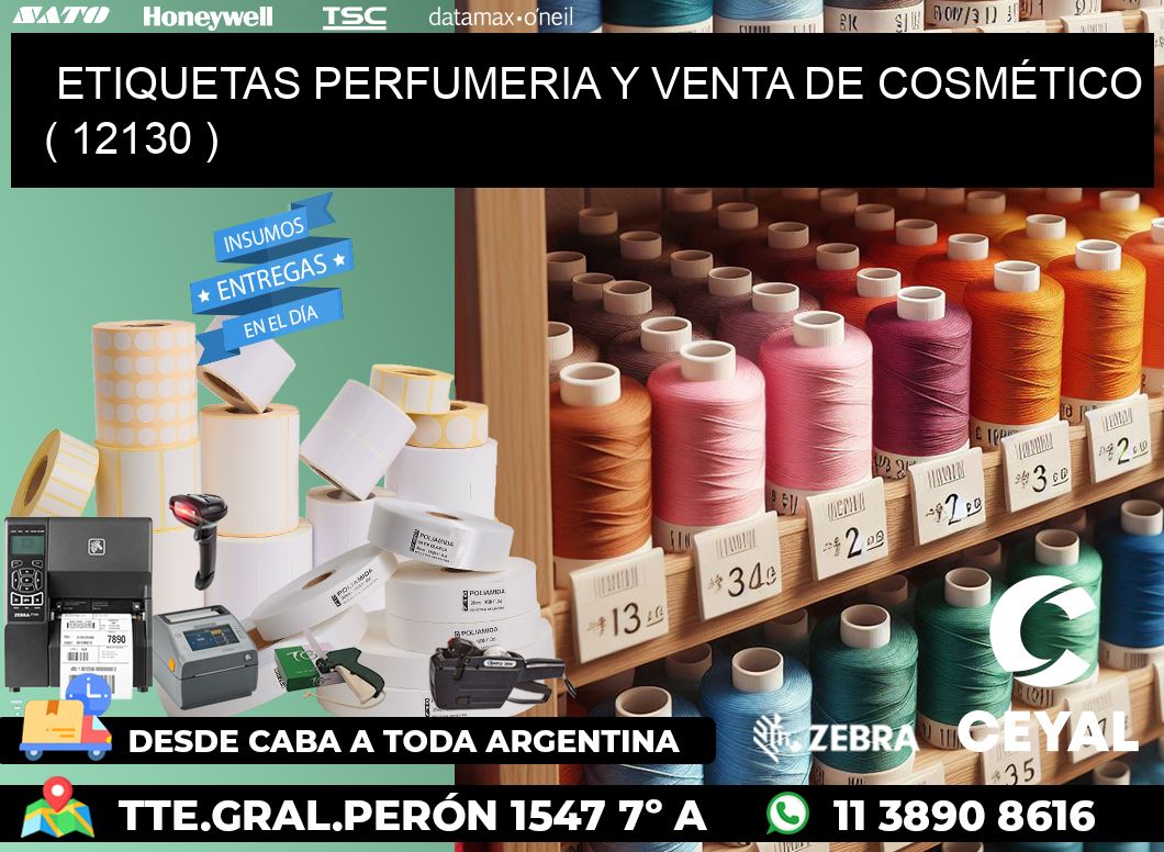 ETIQUETAS PERFUMERIA Y VENTA DE COSMÉTICO ( 12130 )