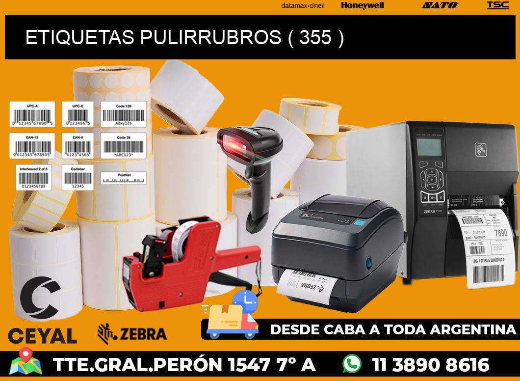 ETIQUETAS PULIRRUBROS ( 355 )