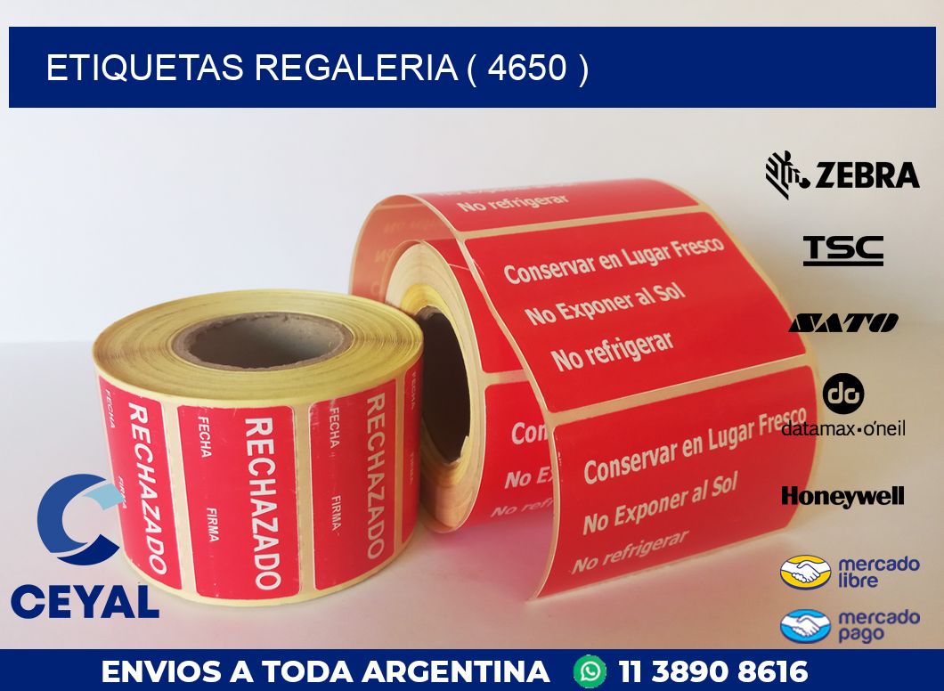 ETIQUETAS REGALERIA ( 4650 )