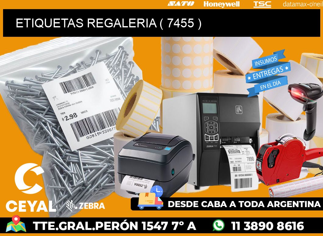 ETIQUETAS REGALERIA ( 7455 )