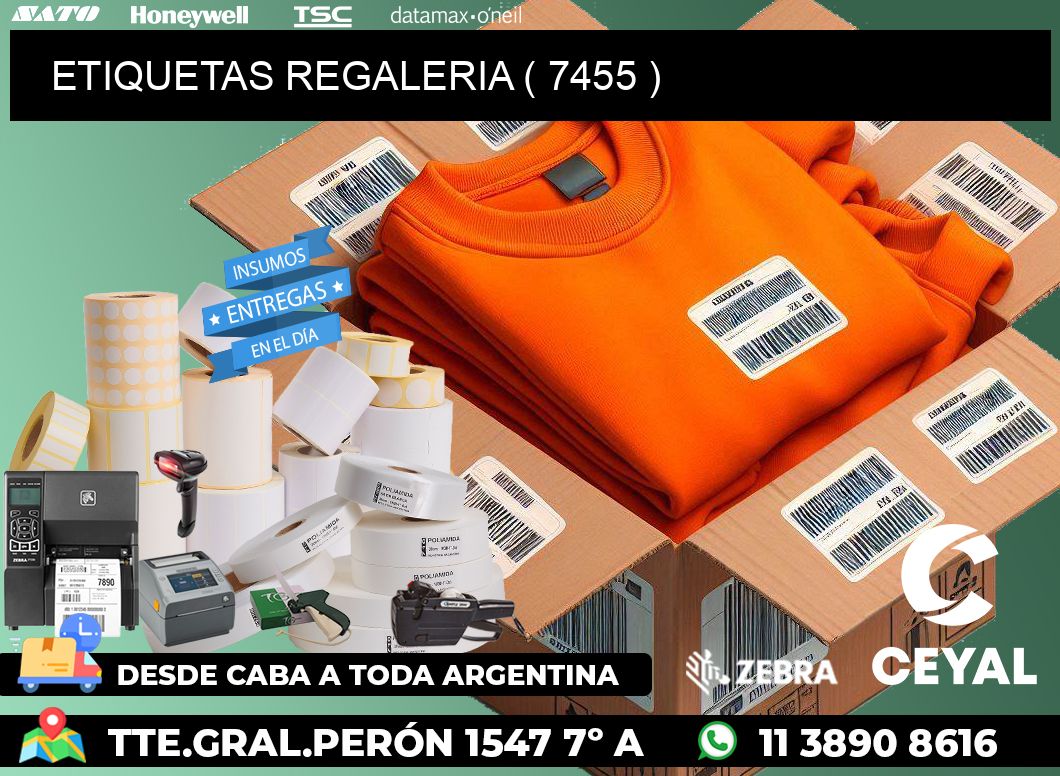 ETIQUETAS REGALERIA ( 7455 )