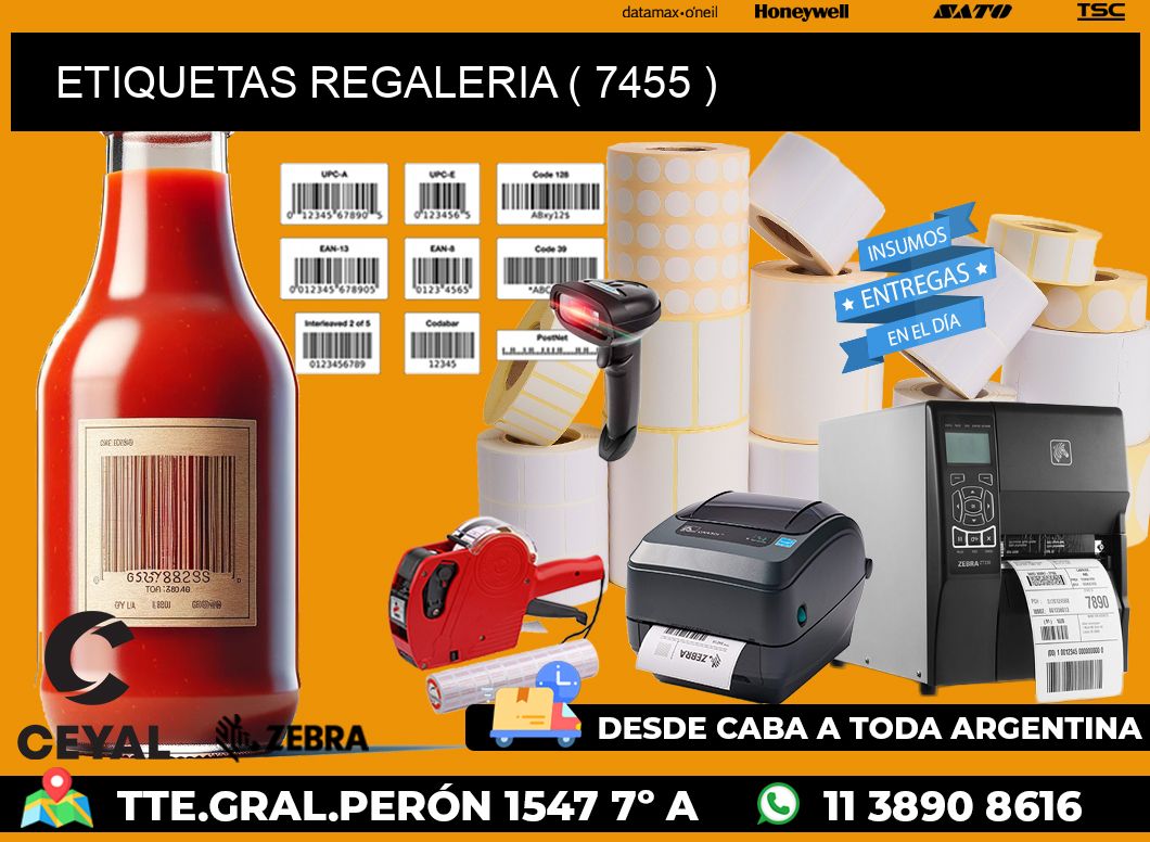 ETIQUETAS REGALERIA ( 7455 )