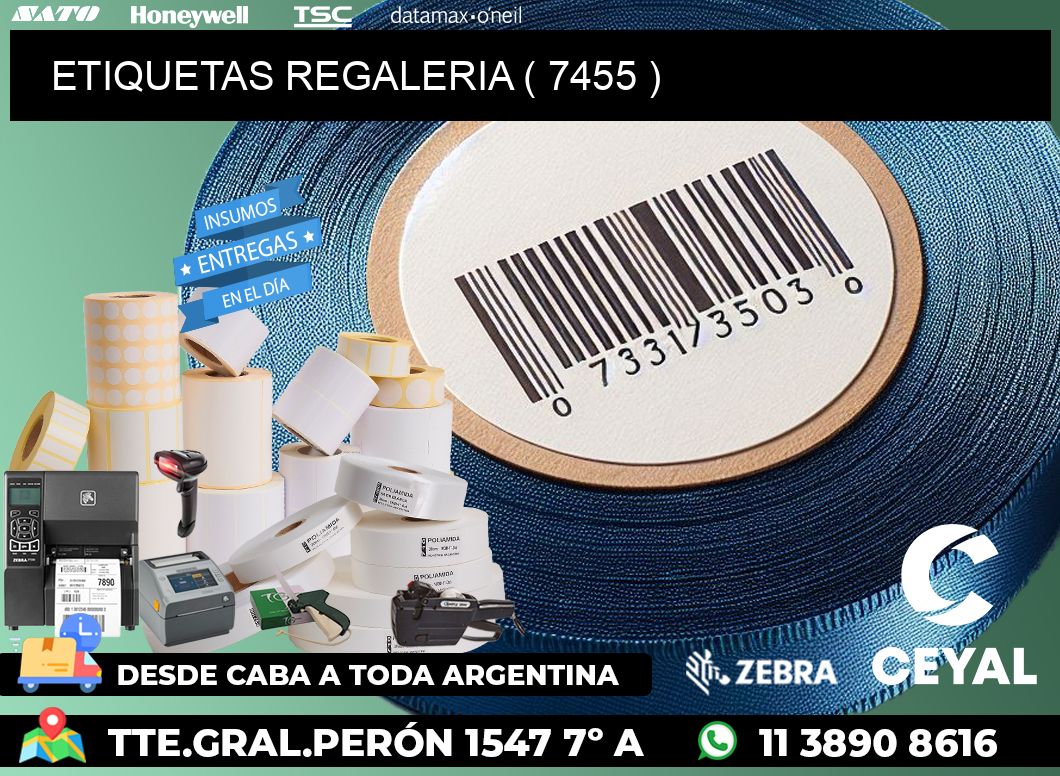 ETIQUETAS REGALERIA ( 7455 )