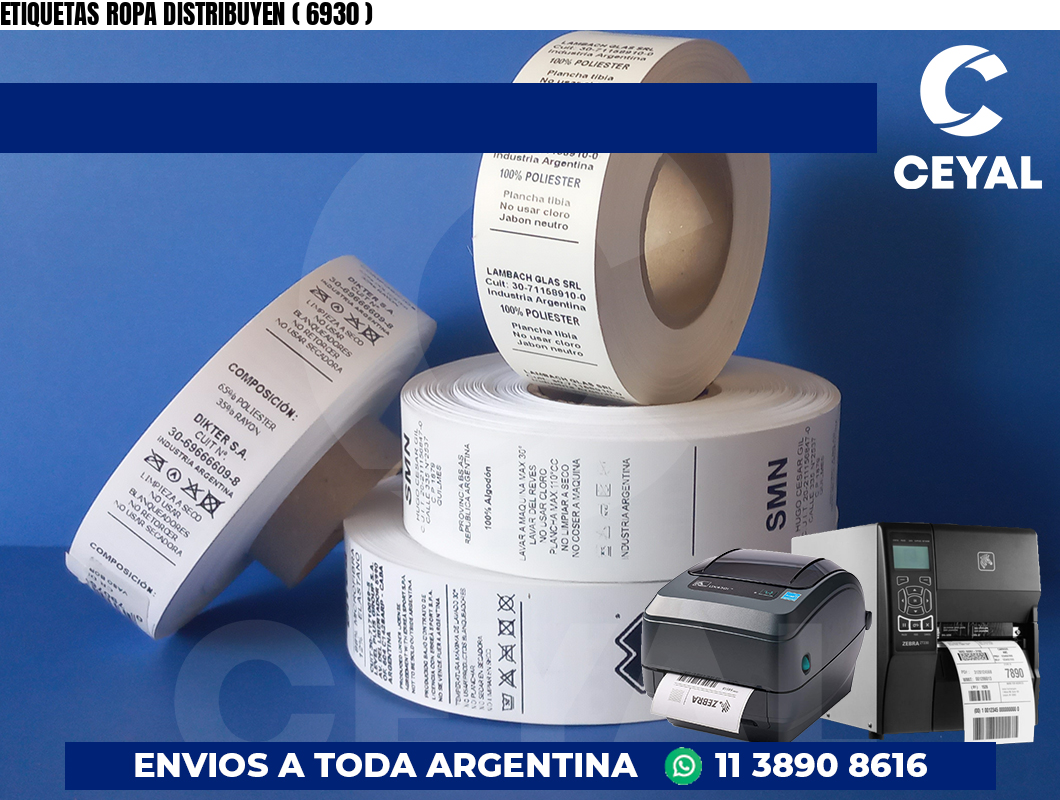 ETIQUETAS ROPA DISTRIBUYEN ( 6930 )