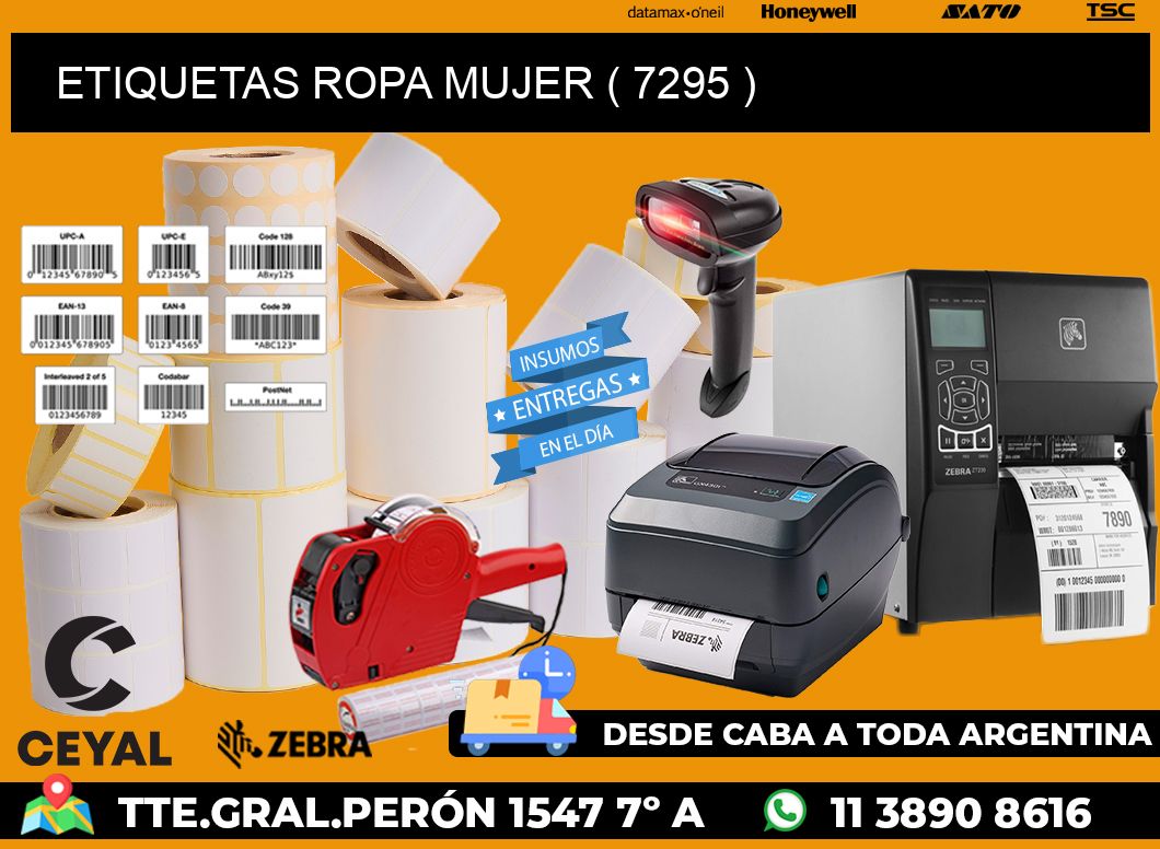 ETIQUETAS ROPA MUJER ( 7295 )