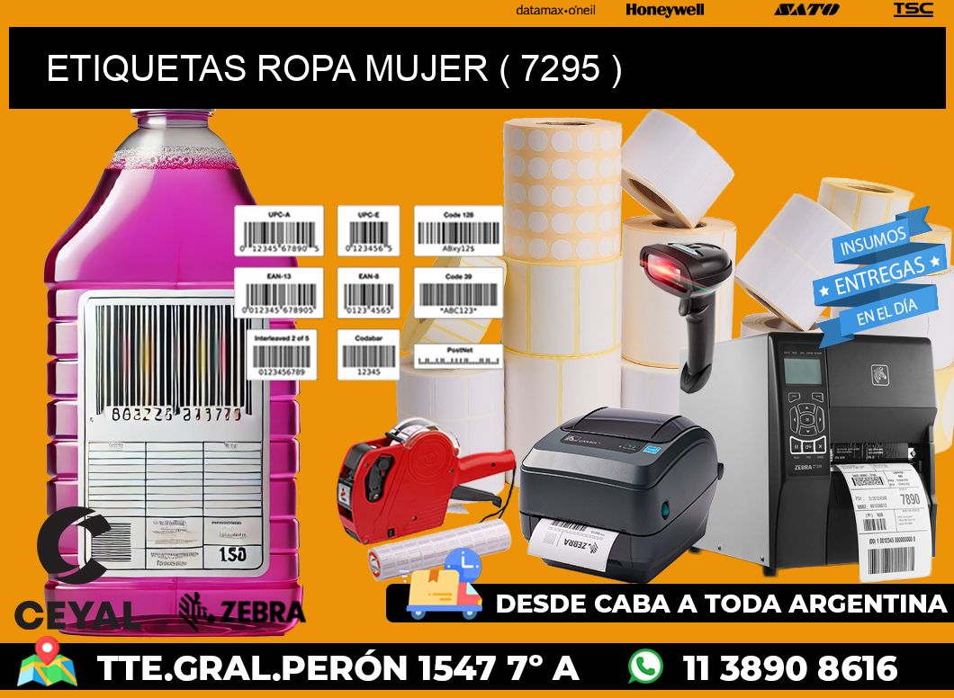 ETIQUETAS ROPA MUJER ( 7295 )