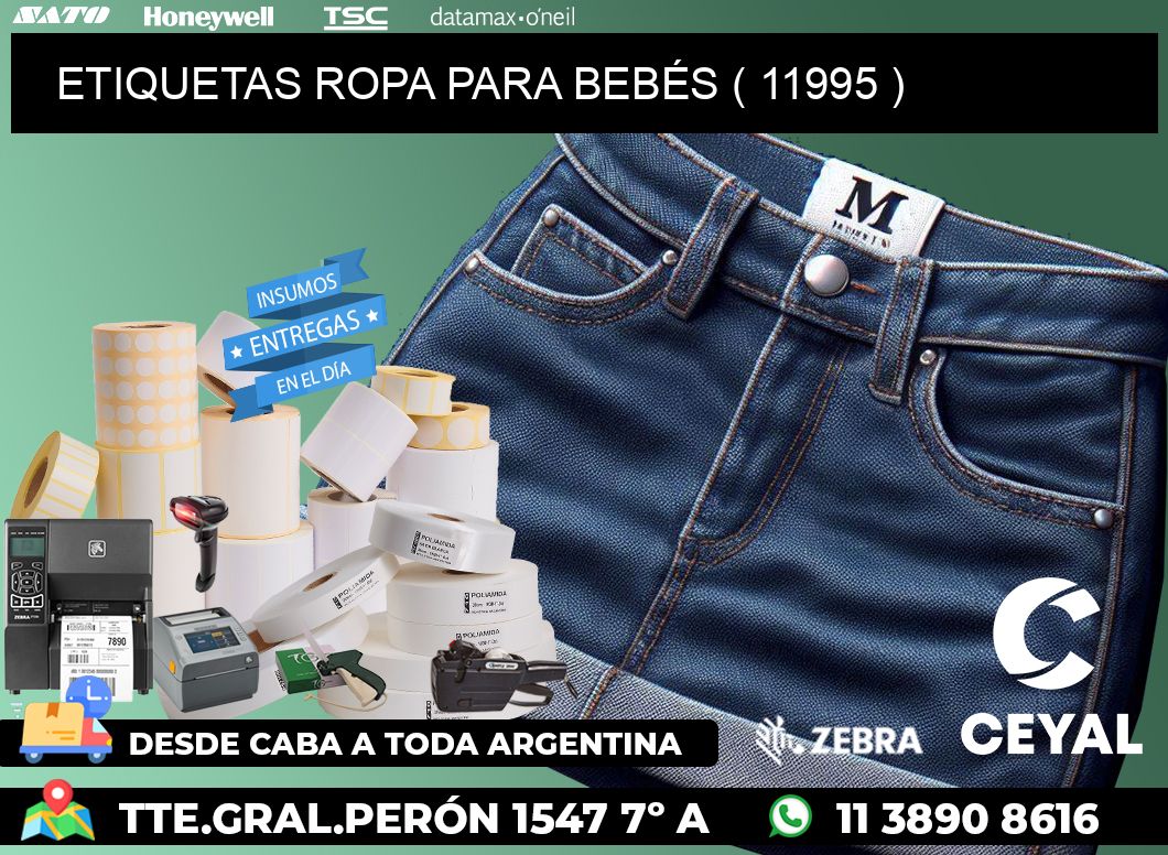 ETIQUETAS ROPA PARA BEBÉS ( 11995 )