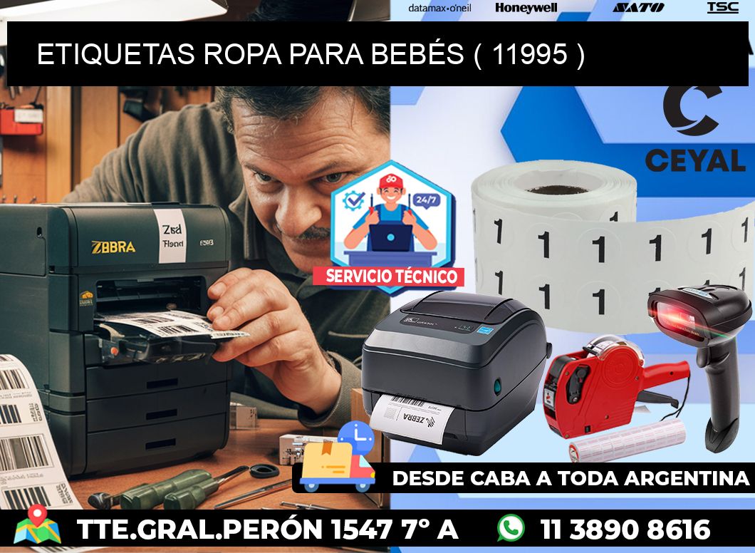 ETIQUETAS ROPA PARA BEBÉS ( 11995 )