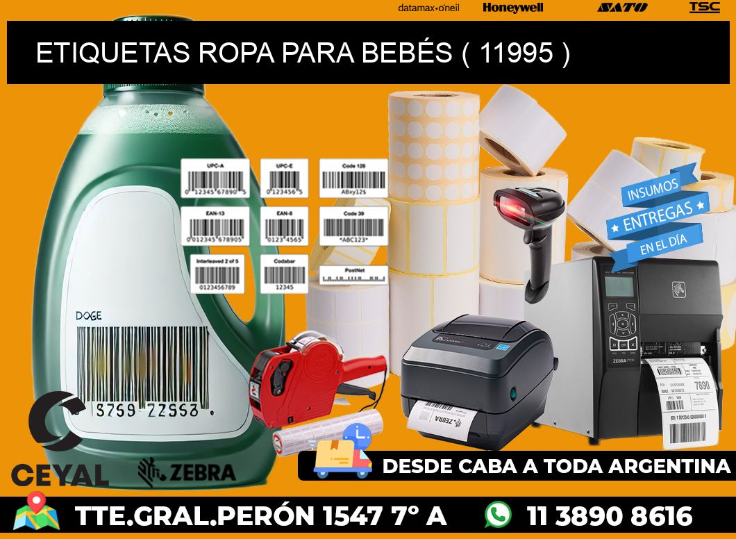 ETIQUETAS ROPA PARA BEBÉS ( 11995 )