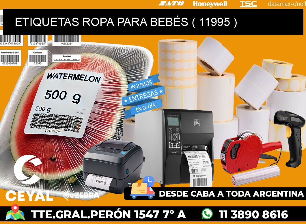 ETIQUETAS ROPA PARA BEBÉS ( 11995 )