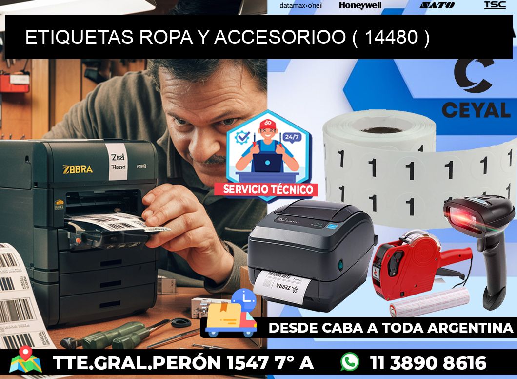 ETIQUETAS ROPA Y ACCESORIOO ( 14480 )