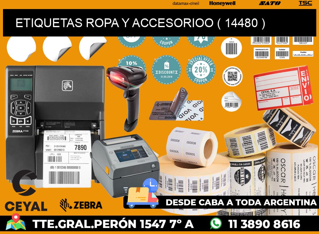 ETIQUETAS ROPA Y ACCESORIOO ( 14480 )