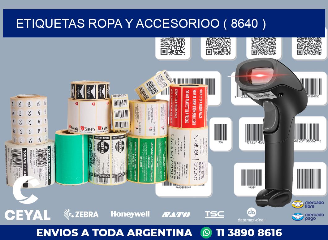 ETIQUETAS ROPA Y ACCESORIOO ( 8640 )