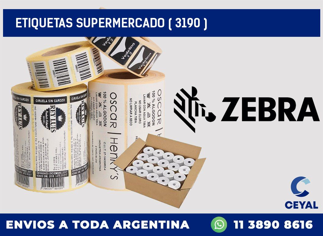 ETIQUETAS SUPERMERCADO ( 3190 )