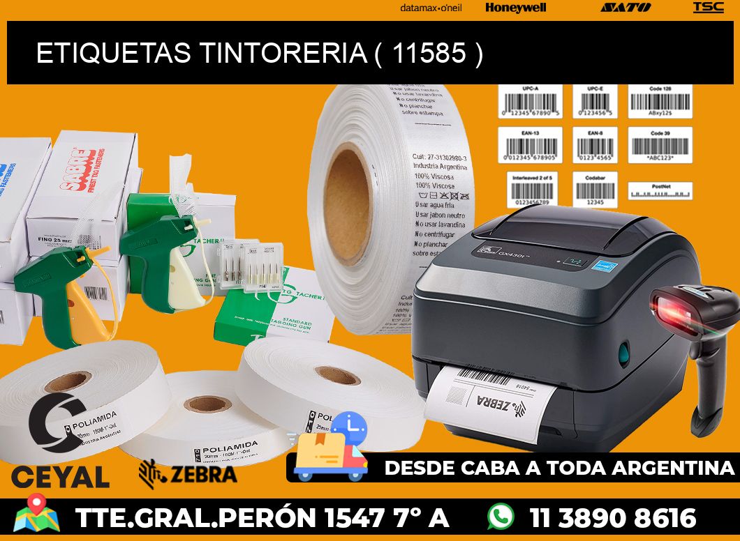 ETIQUETAS TINTORERIA ( 11585 )