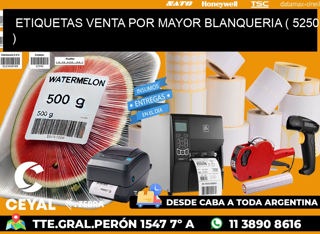 ETIQUETAS VENTA POR MAYOR BLANQUERIA ( 5250 )