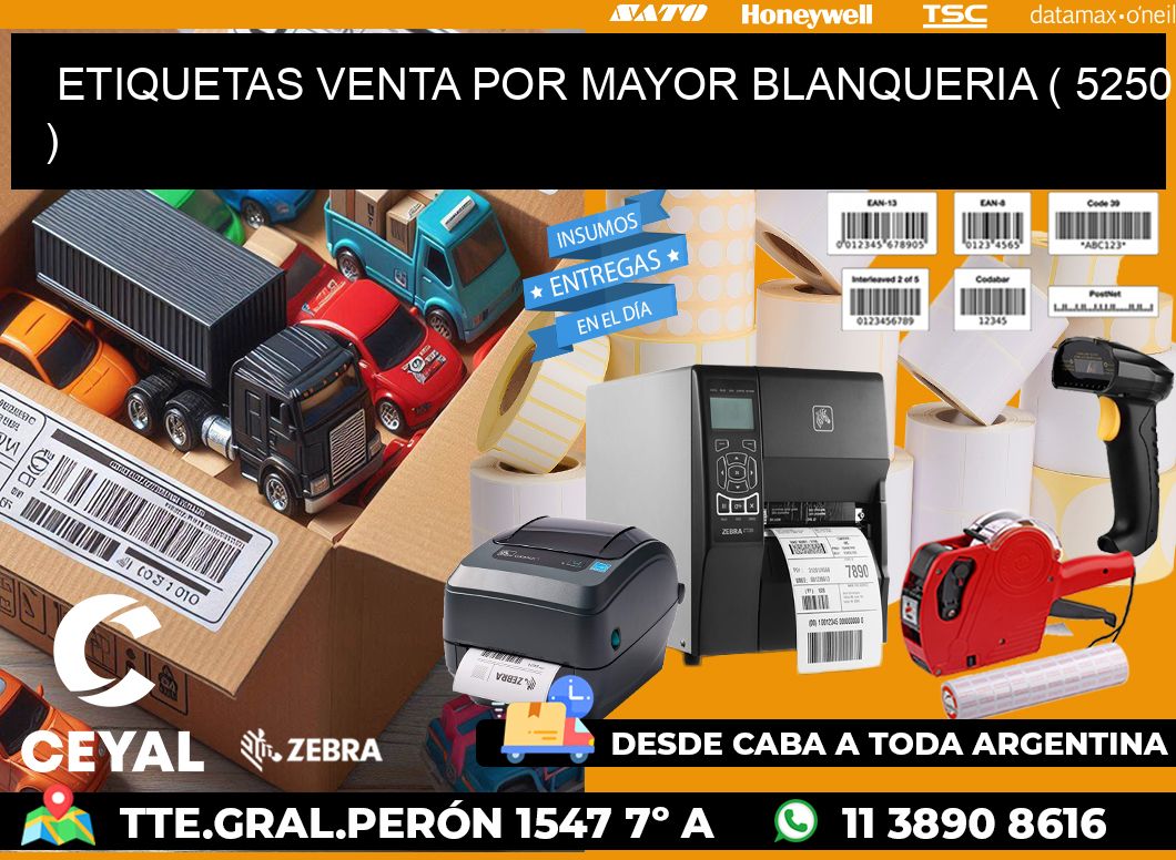 ETIQUETAS VENTA POR MAYOR BLANQUERIA ( 5250 )