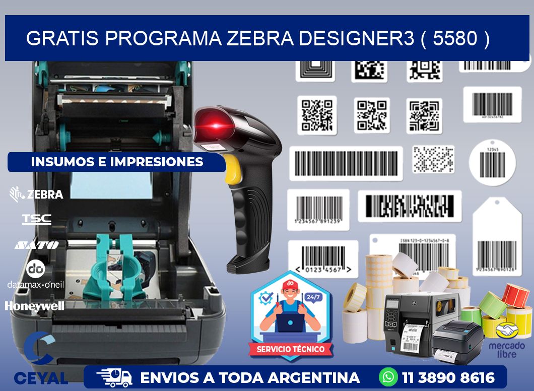 GRATIS PROGRAMA ZEBRA DESIGNER3 ( 5580 )