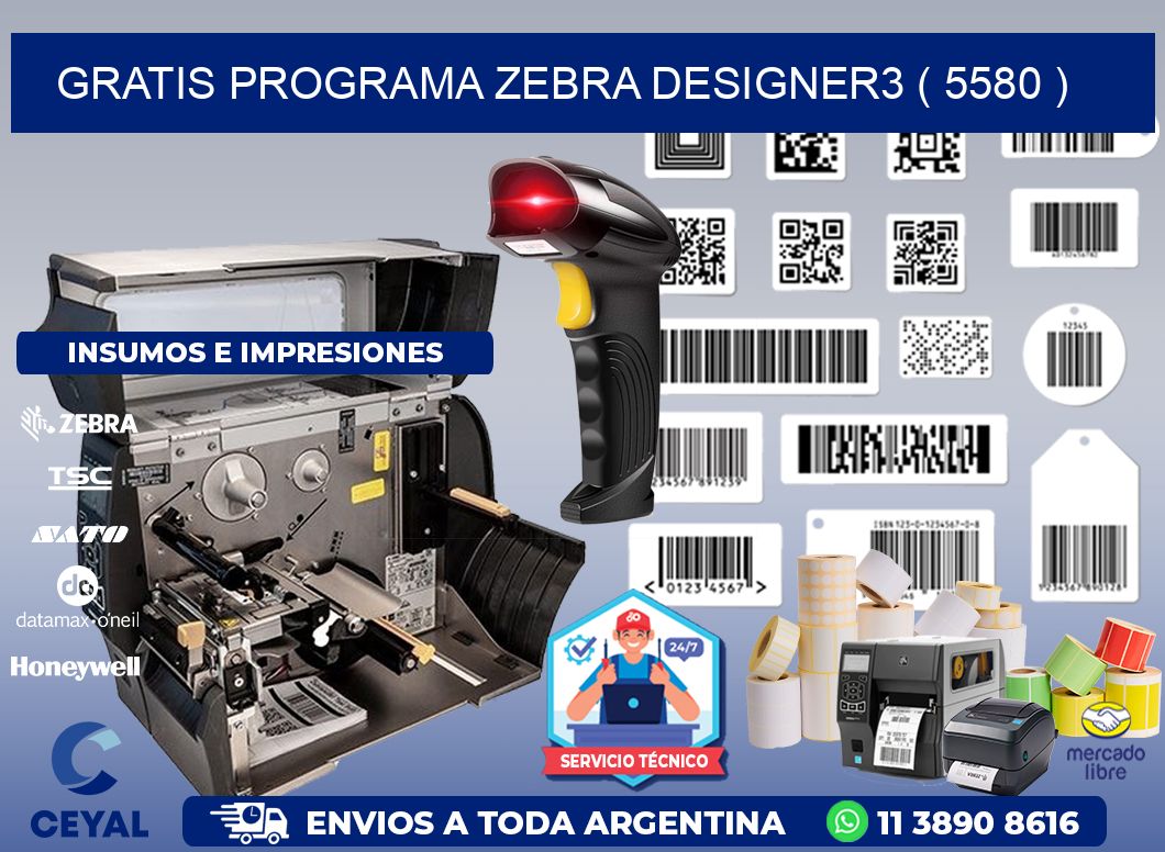 GRATIS PROGRAMA ZEBRA DESIGNER3 ( 5580 )