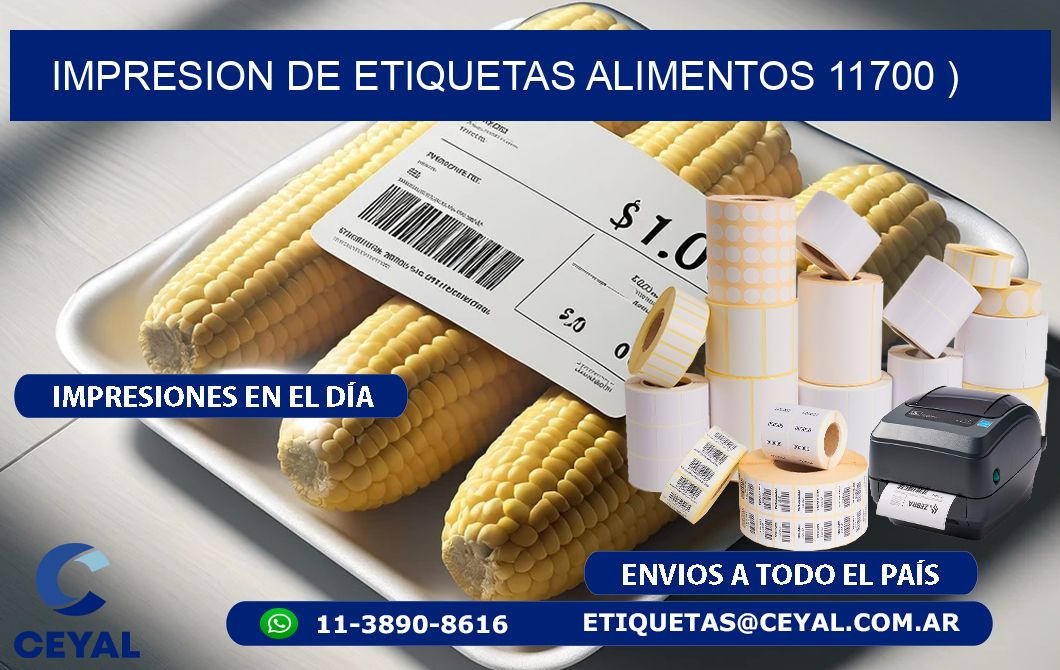 IMPRESION DE ETIQUETAS ALIMENTOS 11700 )