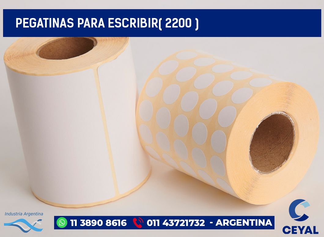 PEGATINAS PARA ESCRIBIR( 2200 )