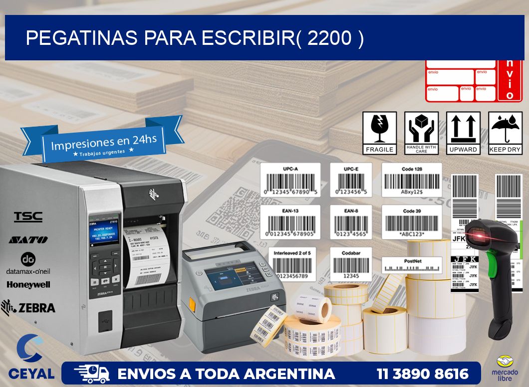 PEGATINAS PARA ESCRIBIR( 2200 )